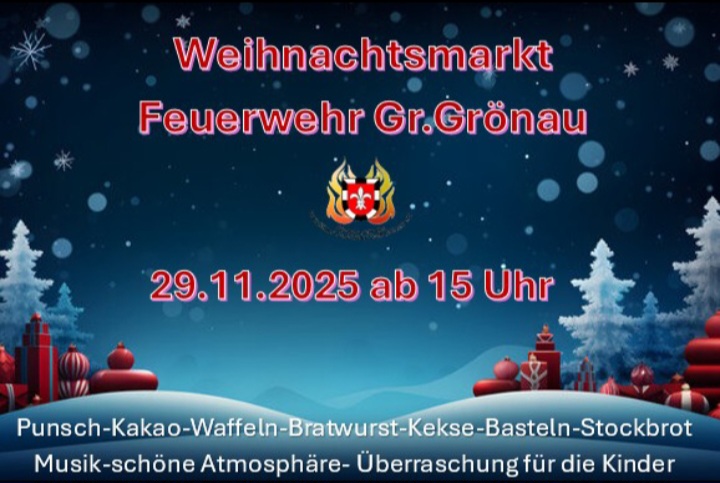Weihnachtsmark der Feuerwehr Groß Grönau
